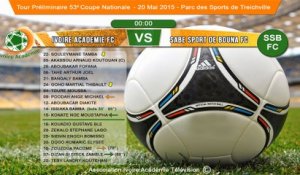Ivoire Académie FC vs Sabé Sport de Bouna   (2-1)  - Coupe Nationale -   Parc des Sports de Treichville (20 Mai 2015)