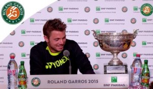 Conférence de presse Stanislas Wawrinka Roland-Garros 2015 / Finale