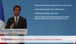 Manuel Valls lance son «small business act» à la française