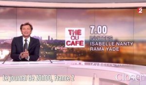JT 20 heures France 2 - Laurent Delahousse gaffe sur Laurent Ruquier et sa grosse tête