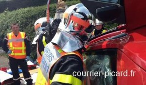 Montdidier : les pompiers volontaires passent leur examen secours routier
