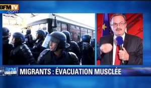 Migrants évacués à Paris: "Terre d’asile, ça ne veut pas dire terre de pagaille", dit le préfet