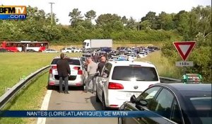 Nantes : l'opération coup de poing des taxis en colère