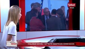 Dialogue social : le texte adopté en commission