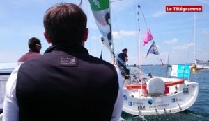 Solitaire du Figaro. Sur la ligne de départ