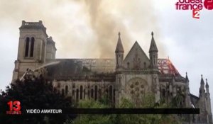 Nantes : la basilique Saint-Donatien ravagée par un incendie