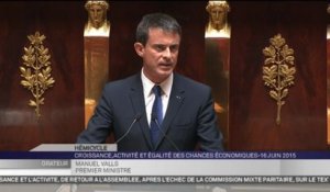 Manuel Valls :"J'ai donc décidé d'engager la responsabilité du gouvernement..."