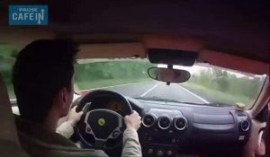 Dans sa Ferrari F430, il a eu la peur de sa vie