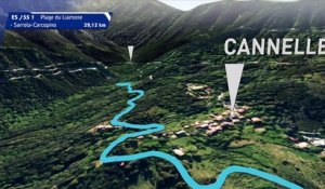 Le parcours 3D du tour de Corse WRC