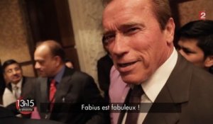 Arnold Schwarzenegger : «Fabius est fabuleux»