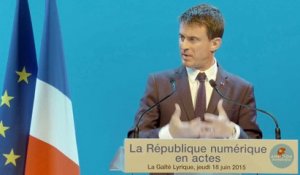 Annonce de la stratégie numérique du Gouvernement par le Premier ministre, Manuel VALLS le 18 juin 2015