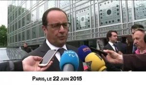 Hollande souhaite "un accord global et durable" entre la Grèce et ses créanciers