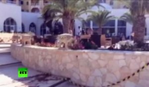 Premières images filmées depuis un téléphone après l’attaque de l’hôtel en Tunisie