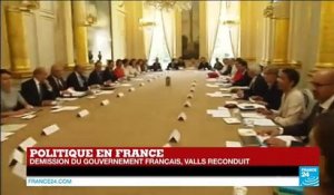Manuel Valls a présenté la démission de son gouvernement