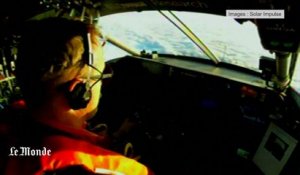 A bord du "Solar Impulse" au-dessus du Pacifique