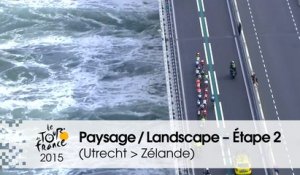 Paysage du jour / Landscape of the day - Étape 2 (Utrecht > Zélande) - Tour de France 2015