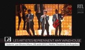 Bruno Mars, Chris Martin, Alicia Keys, quand les artistes reprennent Amy Winehouse