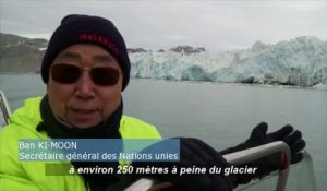 Climat : le patron de l'ONU joue les reporters sur un glacier norvégien