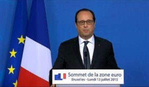 Sans la "solidité" du couple franco-allemand, "il n'y a pas d'accord", estime François Hollande