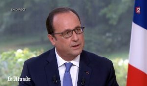 François Hollande  : "Nous sommes face à des groupes qui mettent en cause les civilisations"