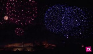 Le Feu d’Artifice de Carcassonne et l’embrasement de la Cité du 14 juillet 2015 :