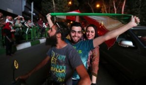 Les Iraniens célèbrent l'accord nucléaire à Téhéran