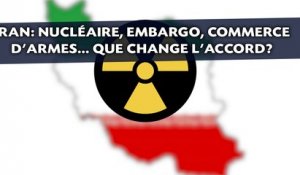 Iran: Nucléaire, embargo, armes... Que change l'accord de Vienne?