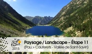 Paysage du jour / Landscape of the day - Étape 11 (Pau > Cauterets - Vallée de Saint-Savin) - Tour de France 2015
