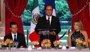 Toasts lors du dîner d’Etat en l’honneur de M. Enrique PEÑA NIETO, Président du Mexique