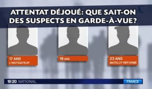 Attentat déjoué: Que sait-on des suspects en garde-à-vue?