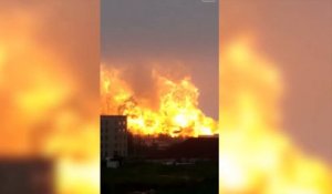 Explosion terrible dans une usine pétrochimique de Chine