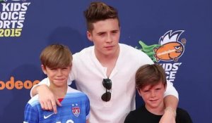 Les frères Beckham posent aux Nickelodeon Sports Awards