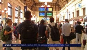 La ligne TGV Paris-Sud-Ouest totalement paralysée pendant cinq heures