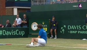 Gilles Simon se blesse dans le 1er set face à Murray