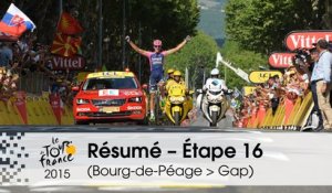 Résumé - Étape 16 (Bourg-de-Péage > Gap) - Tour de France 2015