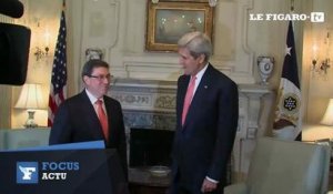 John Kerry a reçu son homologue cubain