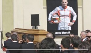 Le dernier adieu à Jules Bianchi à Nice