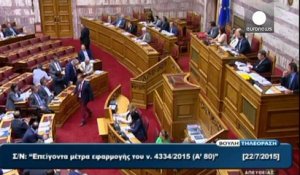 Grèce : examen du deuxième train de réformes avant un vote ce soir au parlement