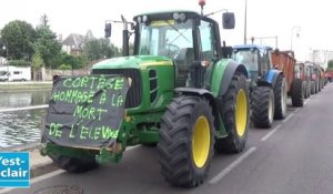 Les tracteurs investissent le centre-ville de Troyes