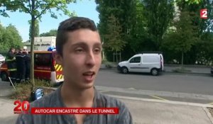 Un bus de touristes espagnols s'encastre dans un tunnel près de Lille