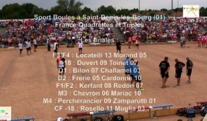 Mène 9, finale France Quadrettes 2015, Sport Boules, Saint-Denis-lès-Bourg 2015