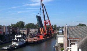Deux grues de chantier s'effondrent aux Pays-Bas