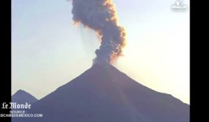 L’impressionnante éruption du volcan Colima au Mexique