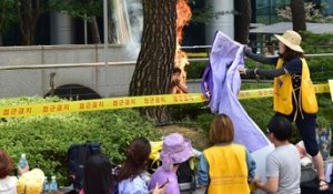 Un Sud-Coréen s'immole par le feu devant l'ambassade du Japon