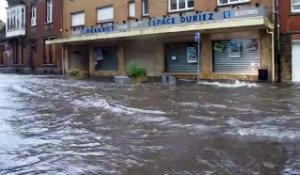 Seclin : inondations dans le centre-ville pendant l'orage