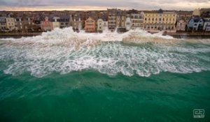 Les Grandes Marées de Saint-Malo Vues du ciel-Drone