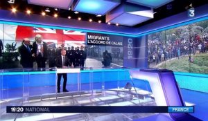 Calais : manifestation de migrants contre le plan franco-britannique