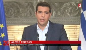 Grèce : Alexis Tsipras annonce sa démission