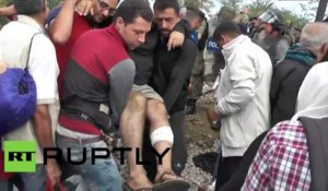 «Au secours » crient des réfugiés après des heurts avec la police macédonienne