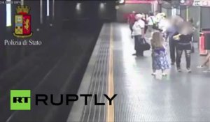 Italie : une femme suicidaire sauvée in extremis dans le métro